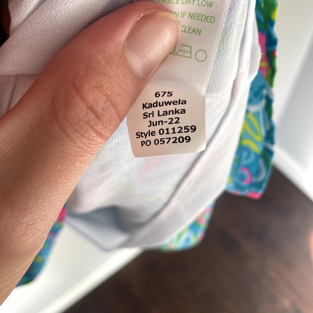 NWT Lilly Pulitzer Shannon Tiered Swing Dress in Seabreeze Blue Women's Size XS - Picture 15 of 16
